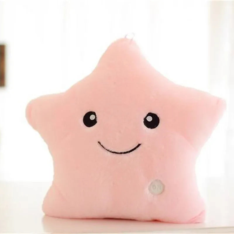 Luminous Pillow Star Cushion Colorful Glowing Pillow Plush Doll Led Light Toys Gift For Girl Kids Christmas Plush Light Toys Hot