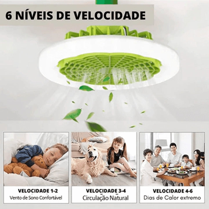 Luminária LED com Ventilador FanMaster® | Ultimas Unidades!