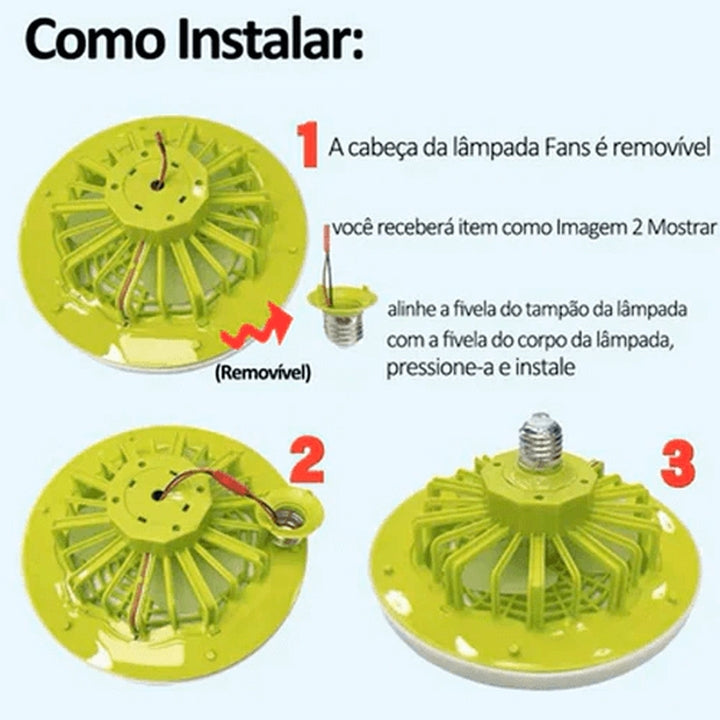 Luminária LED com Ventilador FanMaster® | Ultimas Unidades!
