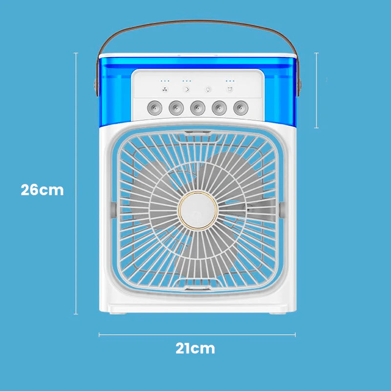 Mini Ar Condicionado e Umidificador Portátil Cold Air - 4 em 1