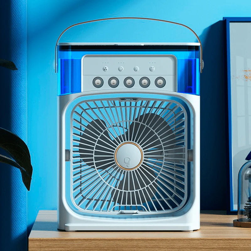 Mini Ar Condicionado e Umidificador Portátil Cold Air - 4 em 1