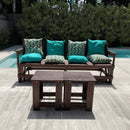 BLACK FRIDAY- Banco Que Vira Mesa de 8 Lugares [BRINDE: + 1 par de mesinhas de centro + 1 Kit de almofadas]