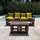 BLACK FRIDAY- Banco Que Vira Mesa de 8 Lugares [BRINDE: + 1 par de mesinhas de centro + 1 Kit de almofadas]