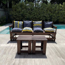 BLACK FRIDAY- Banco Que Vira Mesa de 8 Lugares [BRINDE: + 1 par de mesinhas de centro + 1 Kit de almofadas]