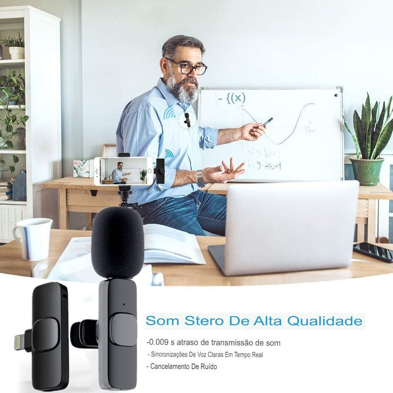 Microfone Lapela Wireless - Compre 1 Leve 2