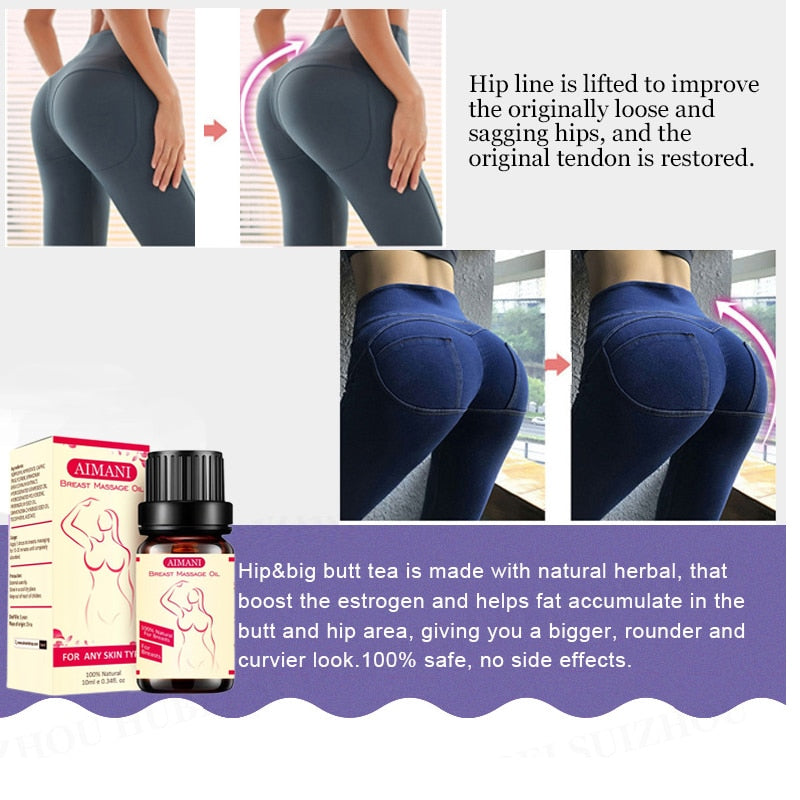 Óleo Natural para Firmar e Aumentar os Seios Big Boobies