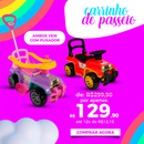 Carrinho Infantil Passeio Empurrador - Menino e Menina - Maral