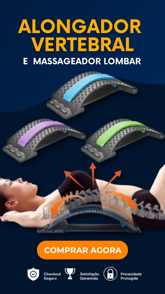 Alongador Vertebral e Massageador Lombar - Free Life