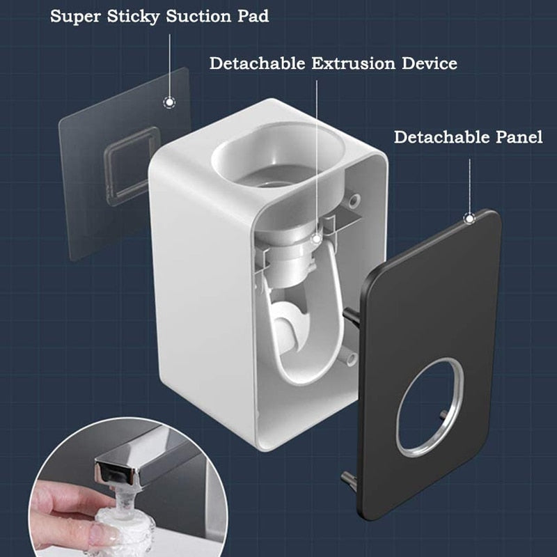 Dispenser de Pasta de Dente Montado na Parede