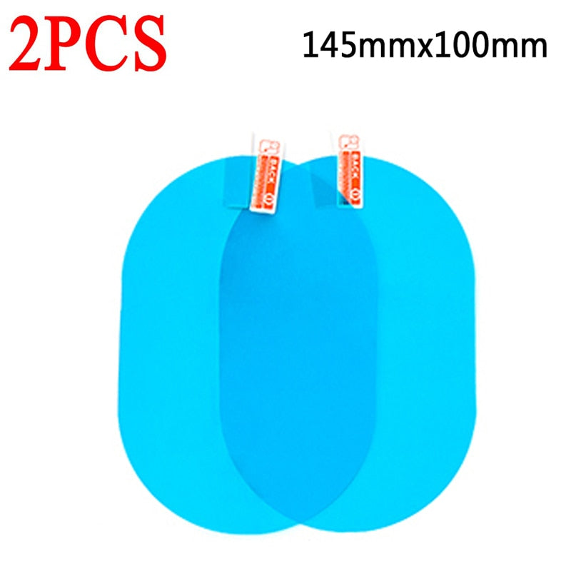 Car Rain-proof Film Rearview Mirror Waterproof Film Universal Window Glass Clear Anti-Fog Anti-reflective Sticker - minerandodescontos