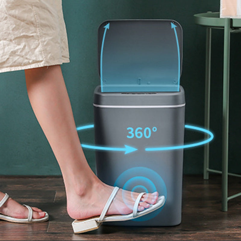 Lixeira Automática 14L com Sensor de Movimento para Banheiro e Cozinha