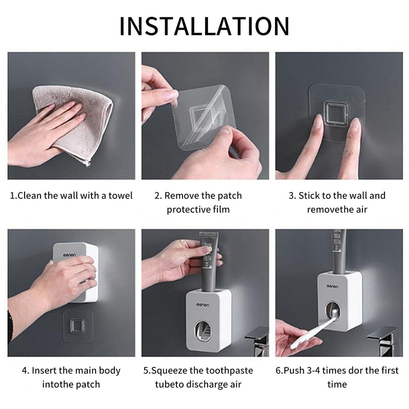 Dispenser de Pasta de Dente Montado na Parede