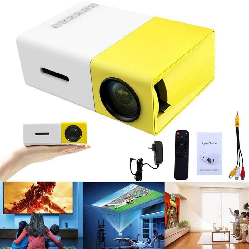 Mini Projetor Portátil- LED 1080P HDMI
