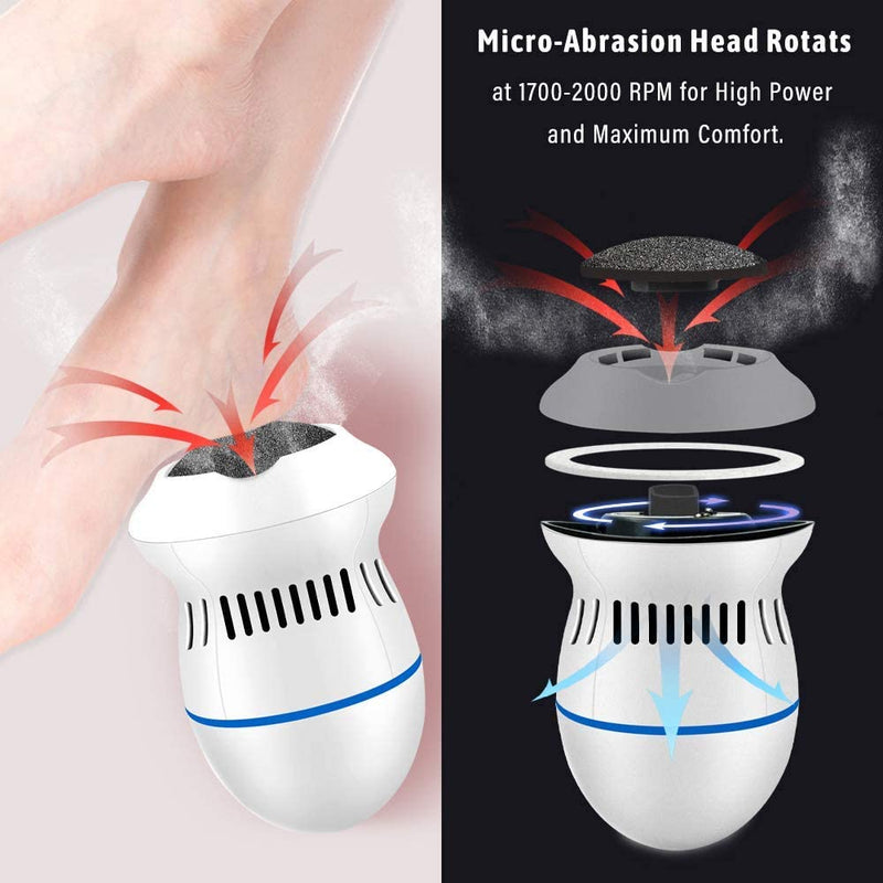 Lixa Esfoliante Eletrônica para os Pés Removedora De Calos Recarregável