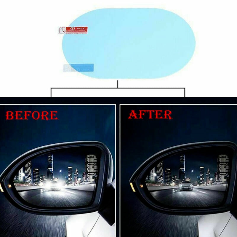 Car Rain-proof Film Rearview Mirror Waterproof Film Universal Window Glass Clear Anti-Fog Anti-reflective Sticker - minerandodescontos