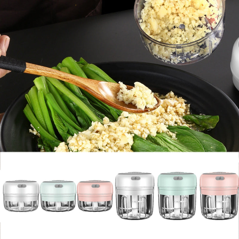 Mini Triturador de Alimentos Automático - Elétrico