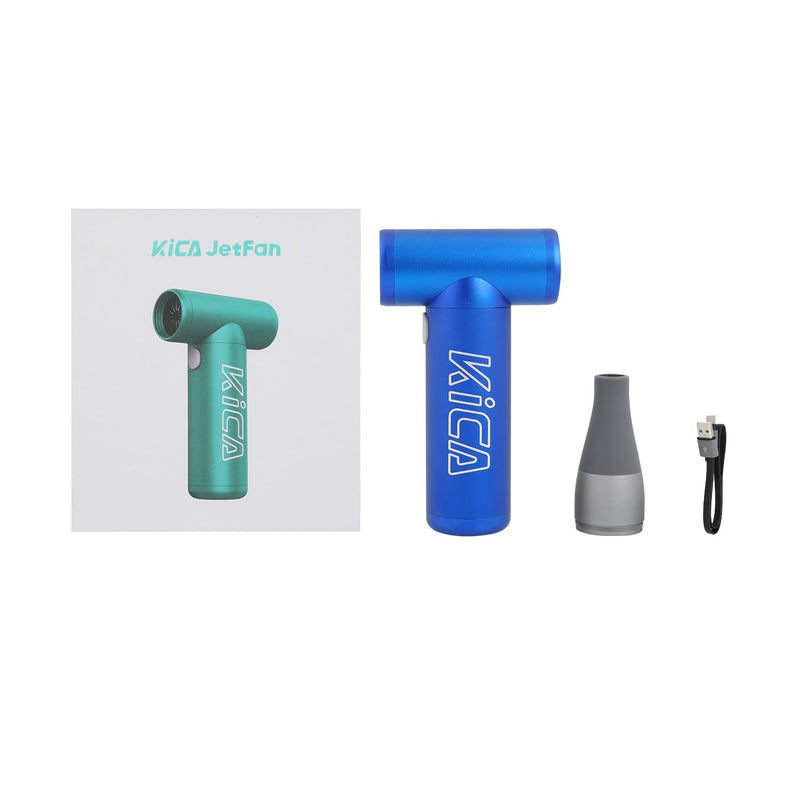 KICA Jetfan Portable Air Blower Electric Mini Turbo Fan Cordless Compressed Air Can Duster Computer Keyboard Camera Car Cleaner