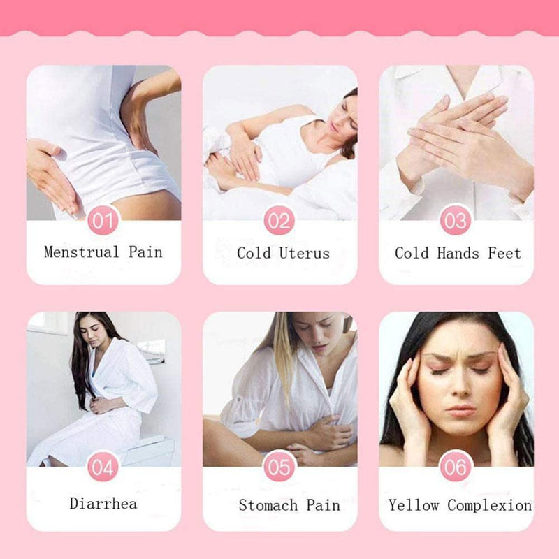Cofe Uterus Warm Belt Menstrual Period Pain Relieve Materals Waist Moxibustion Massager Heating Wormwood Belt Hot Belt V6Y6