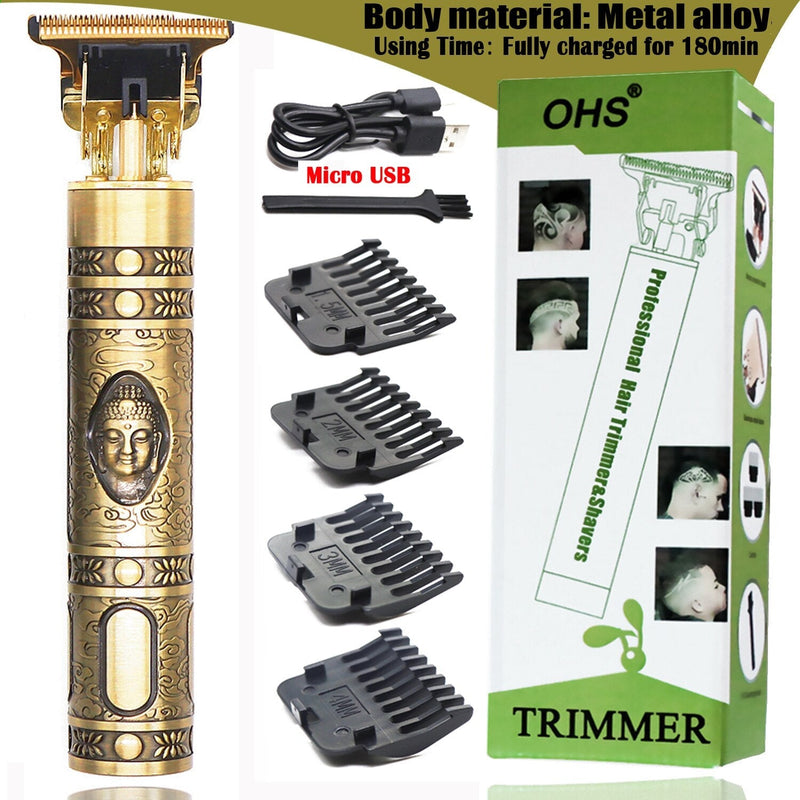 Maquina de Cortar Barba e Cabelo Profissional USB T9