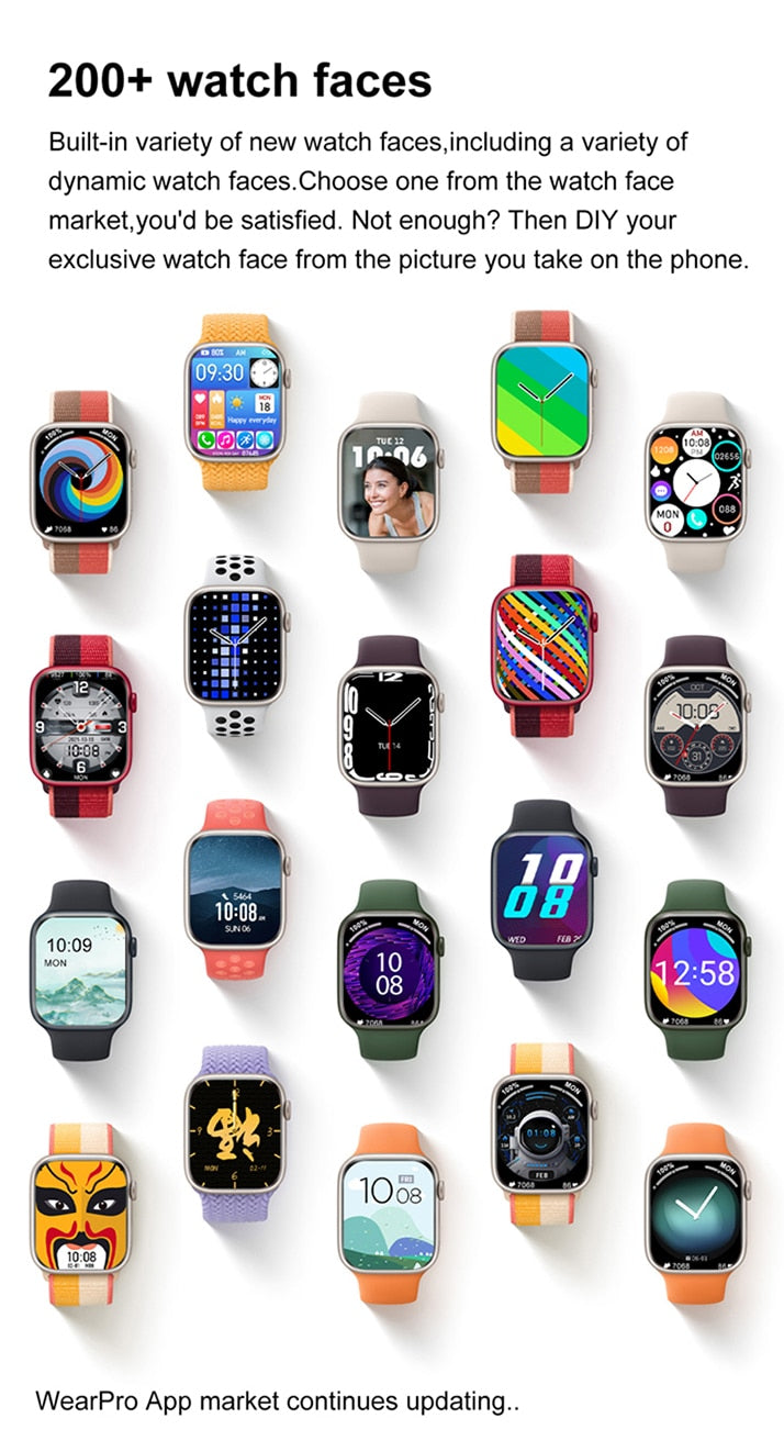 Smartwatch Bluetooth 2022 NEW Coleção com Opção de Pulseiras