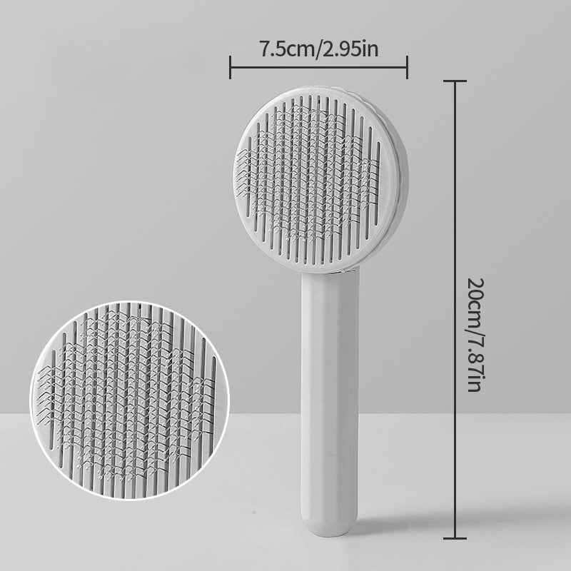 Pet Hair Comb Self Cleaning Slicker Brush for Cats Dogs Pet Grooming Brush for Cats Cat Fur Brush Grooming Tools Cat Supplies