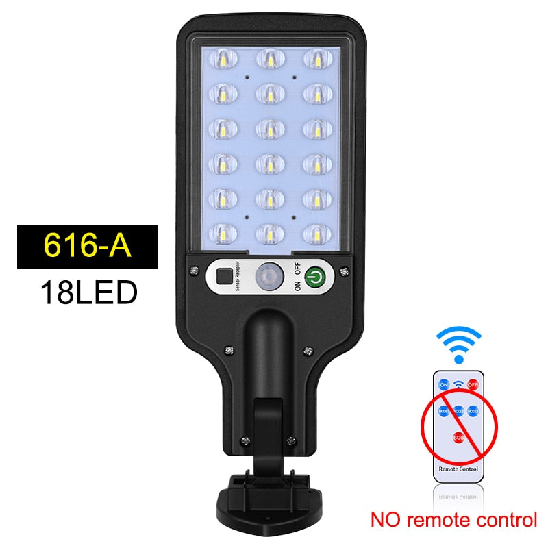 Outdoor Solar Lamp Solar Street Lights With 3 Light Mode Waterproof Motion Sensor Security Lighting for Garden Patio Path Yard - minerandodescontos