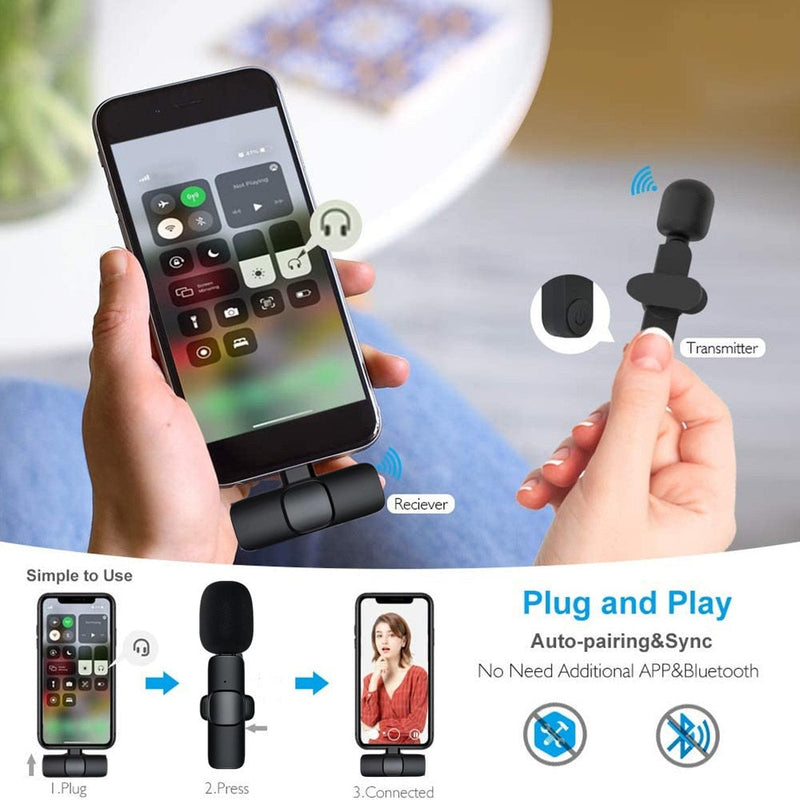 Microfone Lapela Wireless - Compre 1 Leve 2