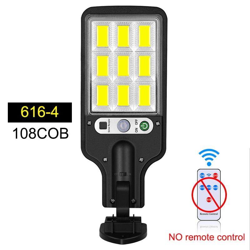 Outdoor Solar Lamp Solar Street Lights With 3 Light Mode Waterproof Motion Sensor Security Lighting for Garden Patio Path Yard - minerandodescontos
