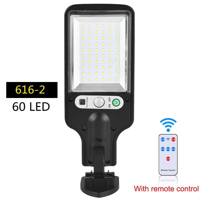Outdoor Solar Lamp Solar Street Lights With 3 Light Mode Waterproof Motion Sensor Security Lighting for Garden Patio Path Yard - minerandodescontos