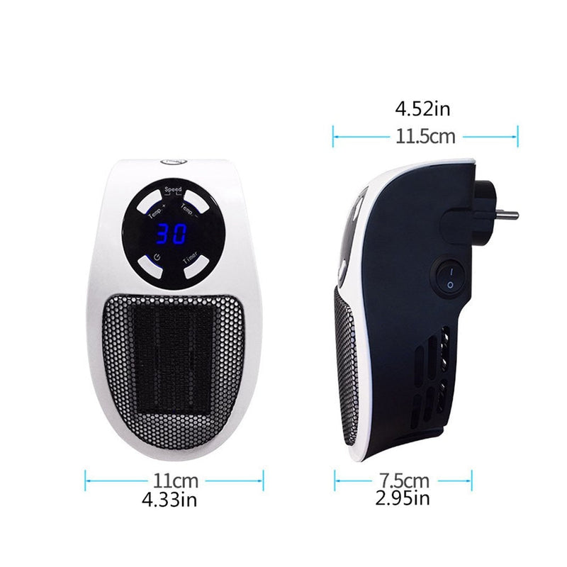 [NOVIDADE] Mini Aquecedor Portátil com Controle Remoto - 500W