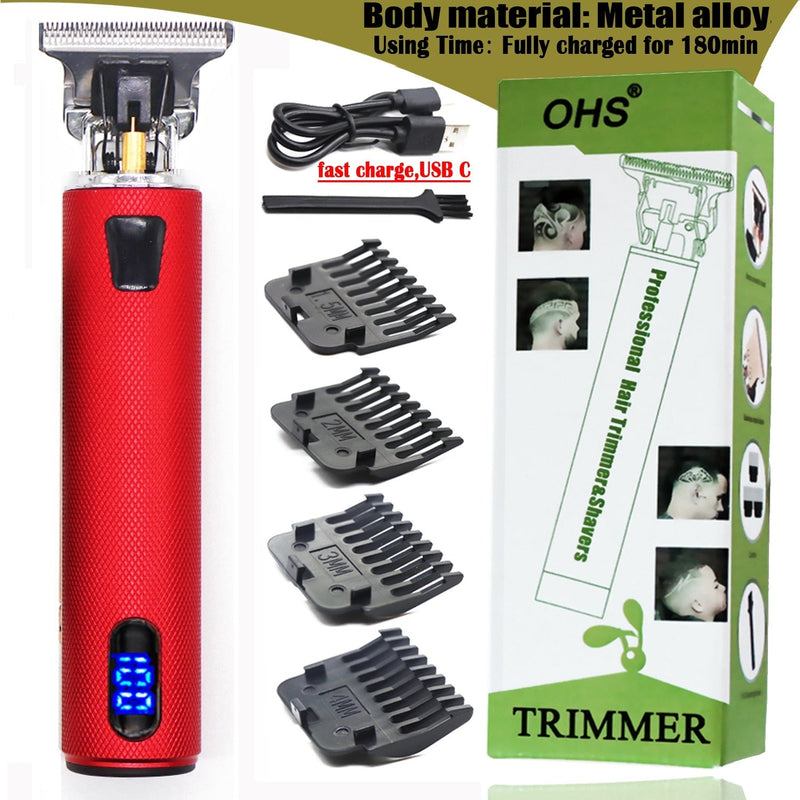 Maquina de Cortar Barba e Cabelo Profissional USB T9