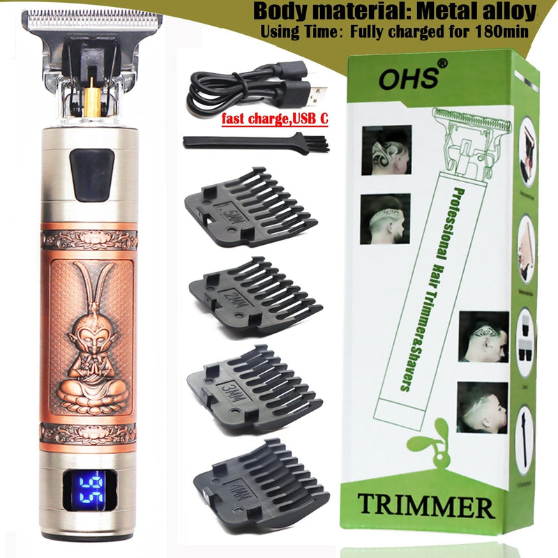 Maquina de Cortar Barba e Cabelo Profissional USB T9