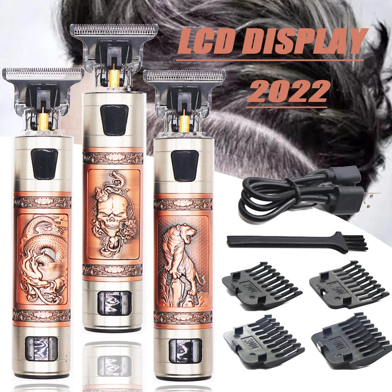 Maquina de Cortar Barba e Cabelo Profissional USB T9