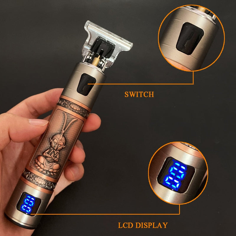 Maquina de Cortar Barba e Cabelo Profissional USB T9