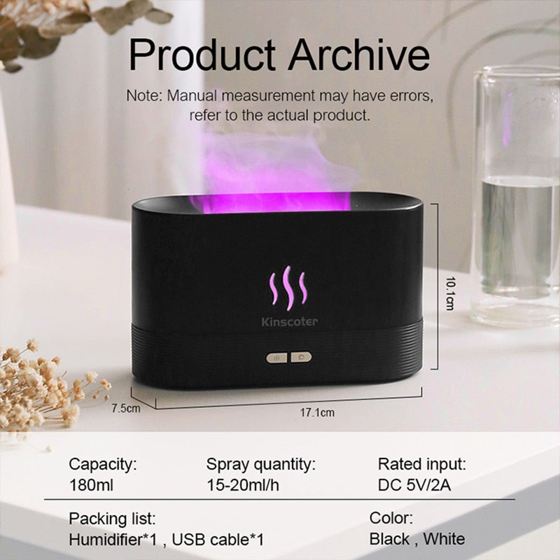 Difusor e Umidificador para Aromaterapia com Led - Original