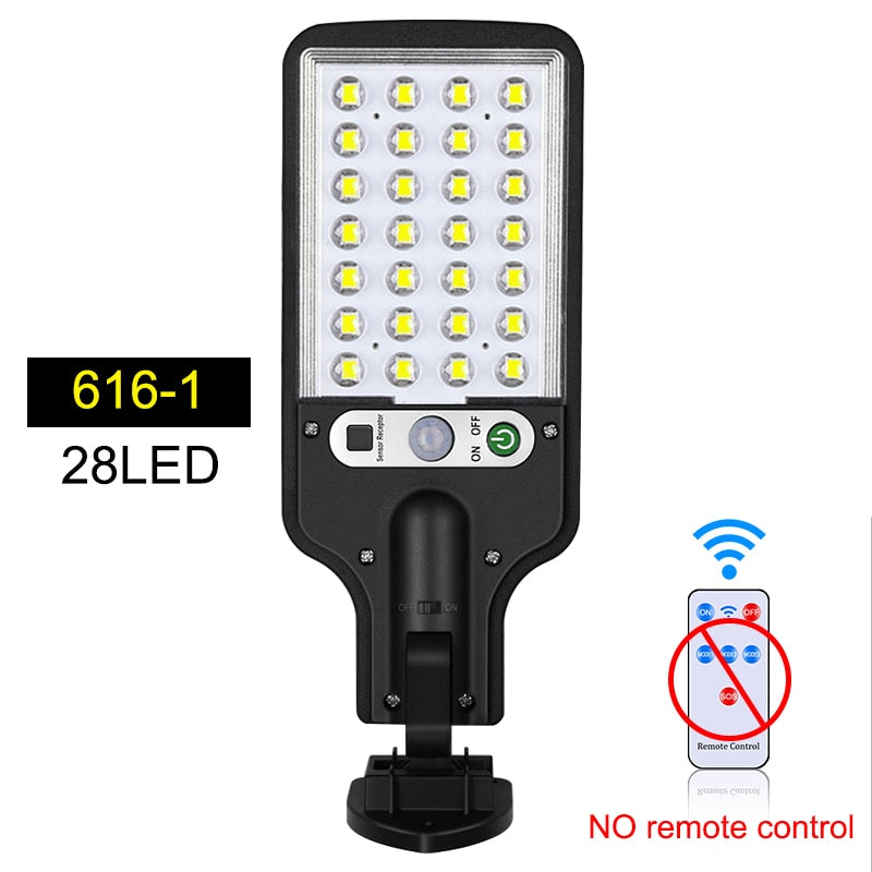 Outdoor Solar Lamp Solar Street Lights With 3 Light Mode Waterproof Motion Sensor Security Lighting for Garden Patio Path Yard - minerandodescontos