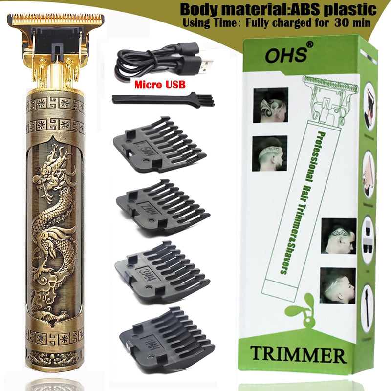 Maquina de Cortar Barba e Cabelo Profissional USB T9
