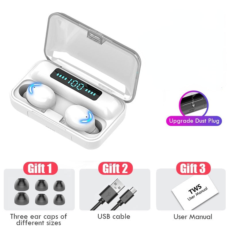 Fone de Ouvido Sem Fio F-9 a Prova d'Agua via Bluetooth