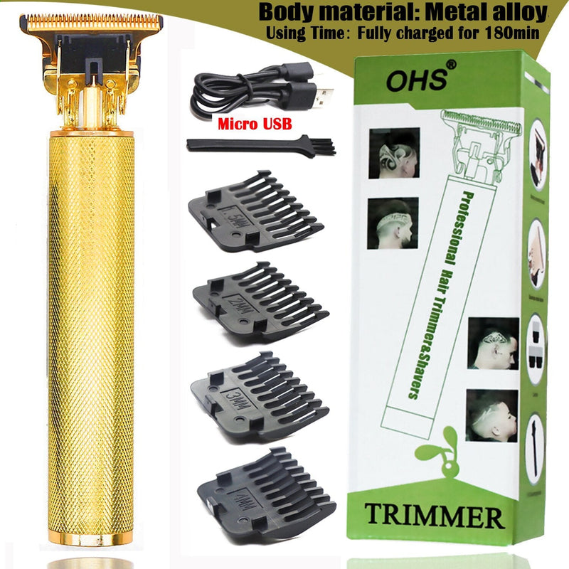 Maquina de Cortar Barba e Cabelo Profissional USB T9