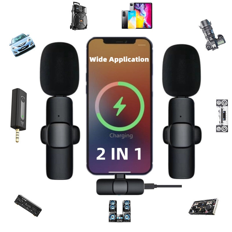 Microfone Lapela Wireless - Compre 1 Leve 2