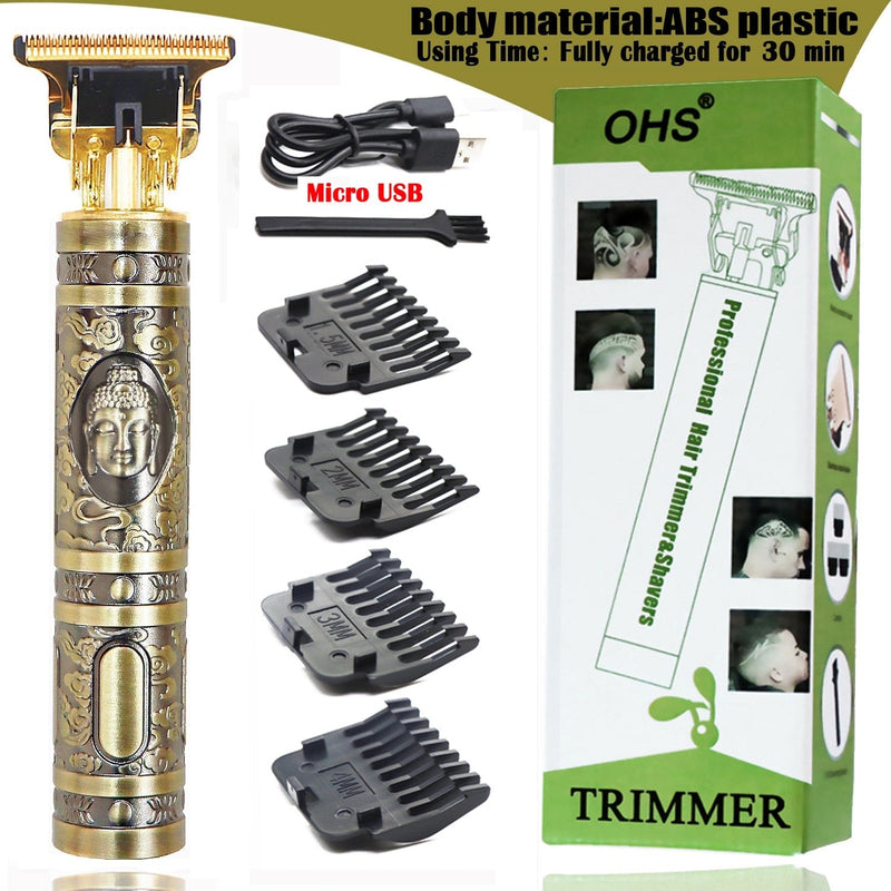 Maquina de Cortar Barba e Cabelo Profissional USB T9