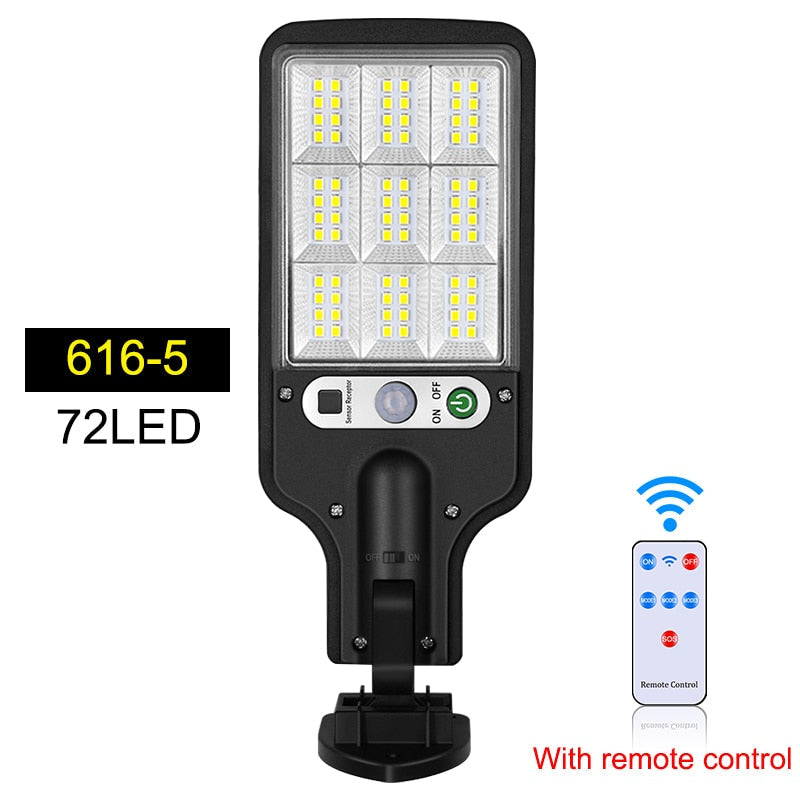 Outdoor Solar Lamp Solar Street Lights With 3 Light Mode Waterproof Motion Sensor Security Lighting for Garden Patio Path Yard - minerandodescontos