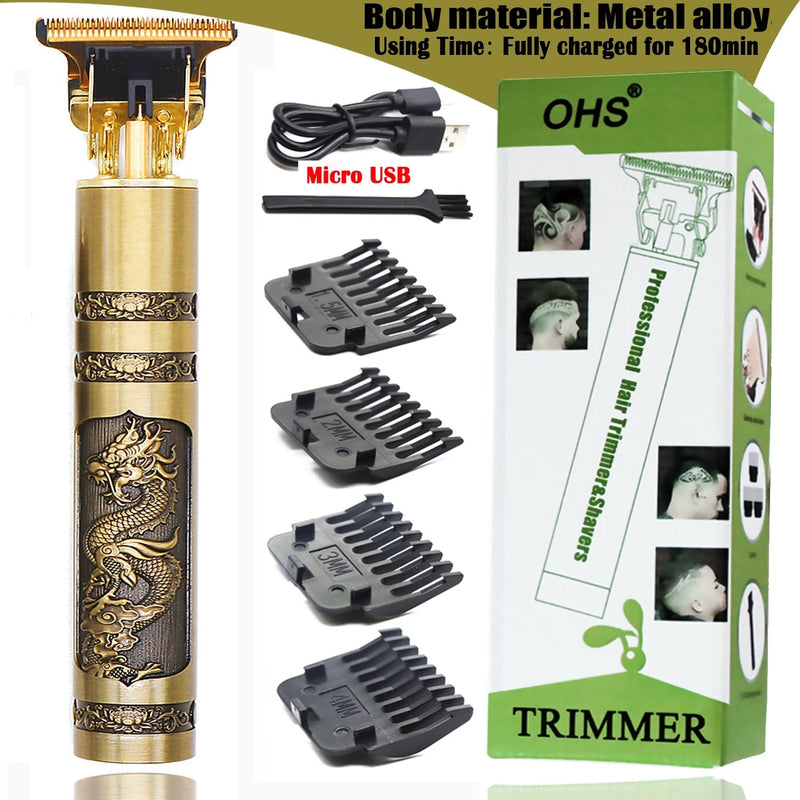 Maquina de Cortar Barba e Cabelo Profissional USB T9