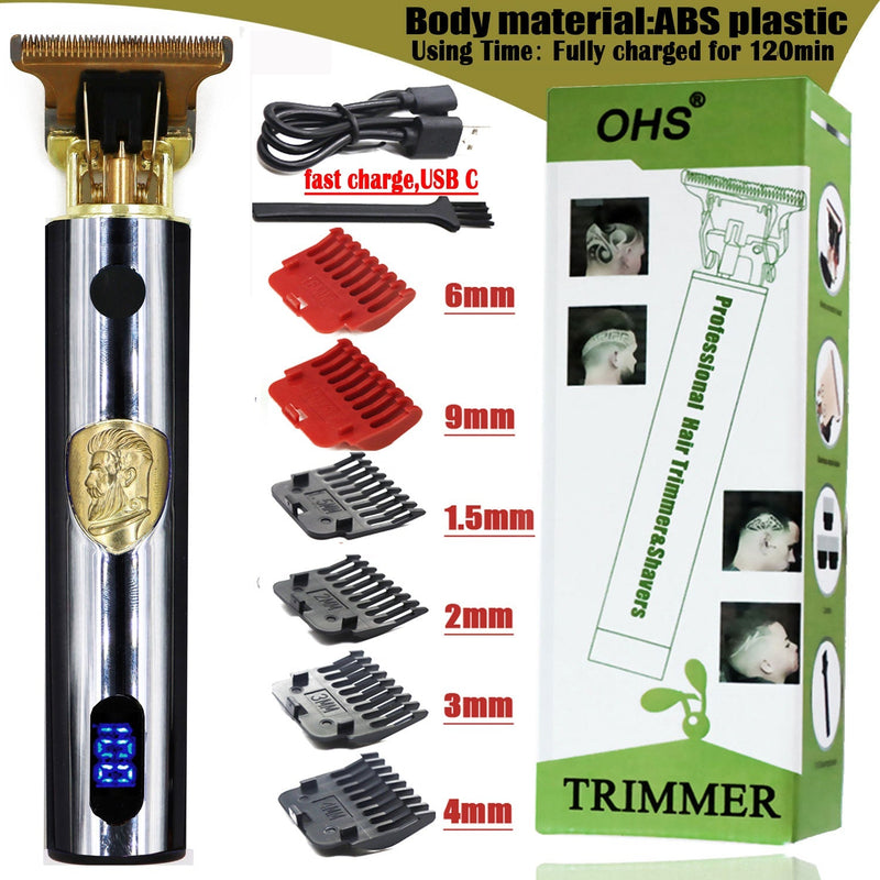Maquina de Cortar Barba e Cabelo Profissional USB T9