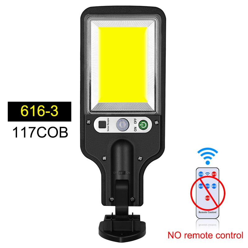 Outdoor Solar Lamp Solar Street Lights With 3 Light Mode Waterproof Motion Sensor Security Lighting for Garden Patio Path Yard - minerandodescontos