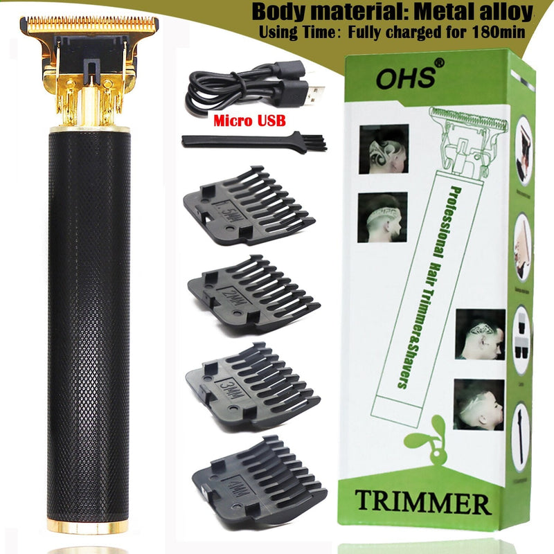 Maquina de Cortar Barba e Cabelo Profissional USB T9