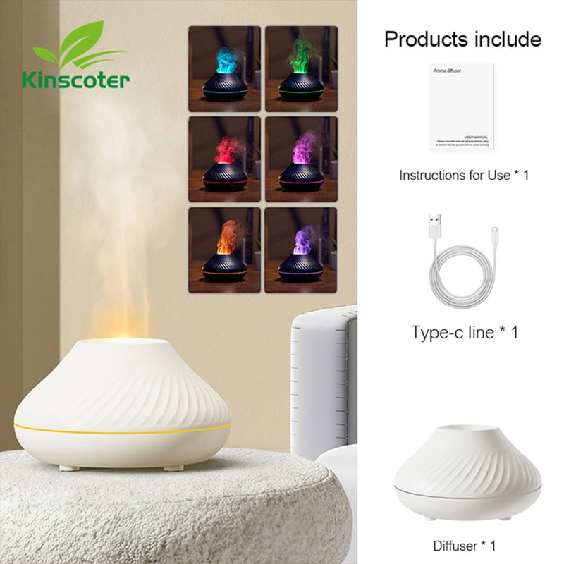 Difusor e Umidificador para Aromaterapia com Led - Original