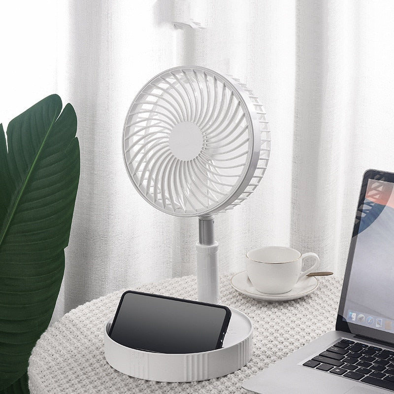Ventilador e Carregador Portátil com capacidade de 7200mah