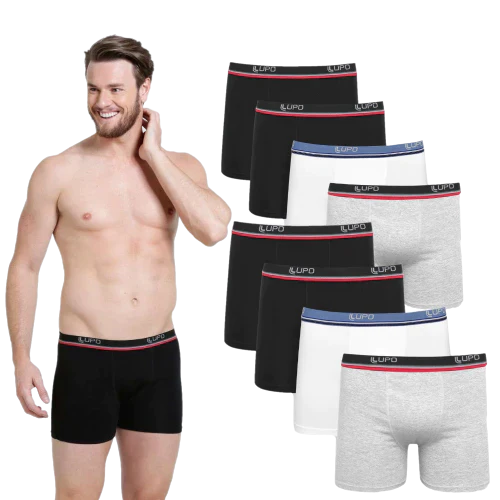 Kit 5 Cuecas Lupo + Brinde