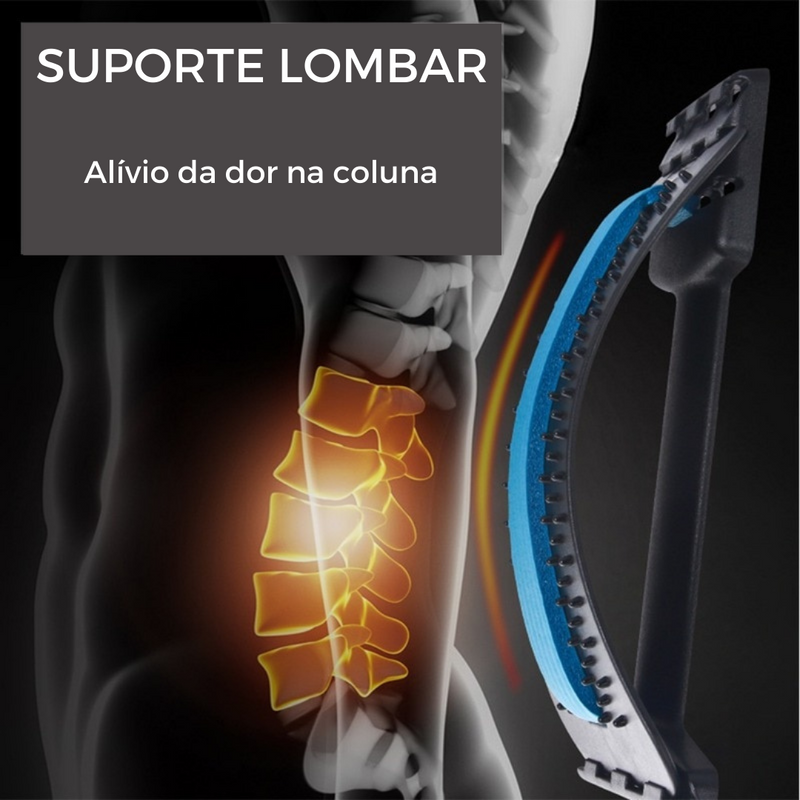 Alongador Vertebral e Massageador Lombar - Free Life